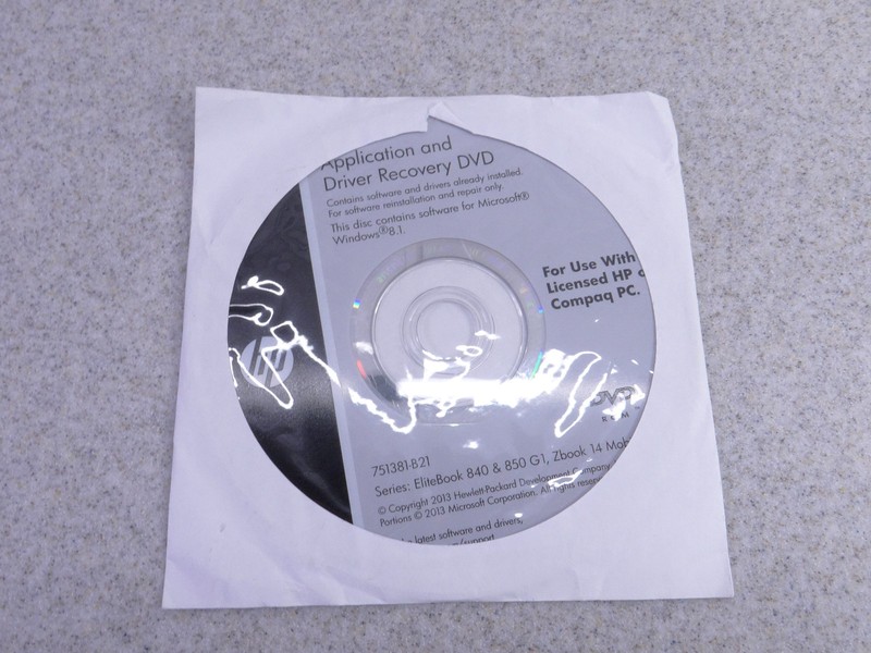 HP Driver Recovery DVD Windows 10 – EliteBook 840, 850, G1, Zbook 14 Mobile