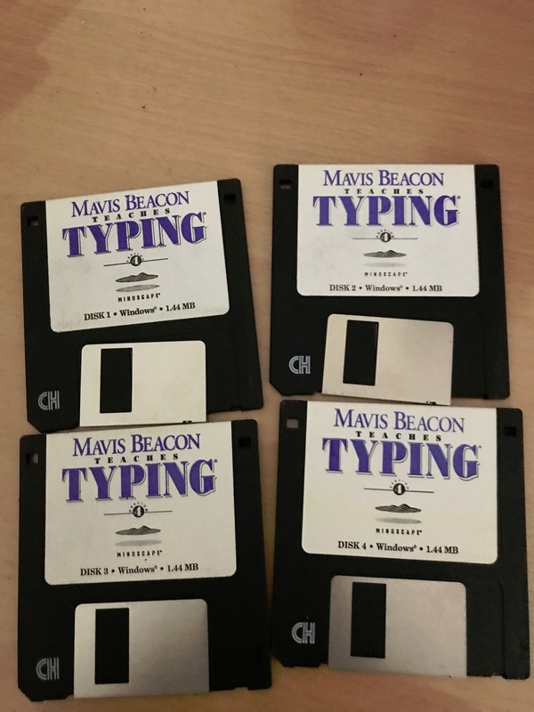 Marvis Beacon Teaches Typing Total 4 Disks for WindowsSet