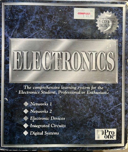 Electronics Comprehensive 5 CD-ROM Box Set PC Learning Software 1990s NEW!