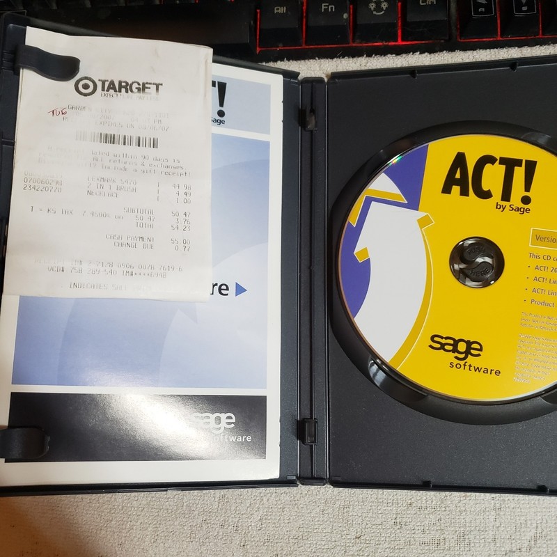 Act By Sage 2007 (9.0) Computer Software Windows Used gallery