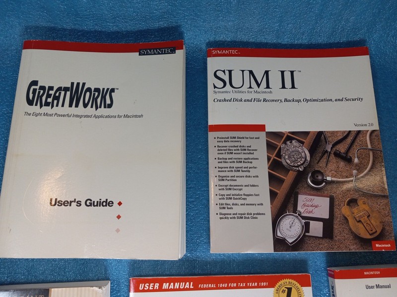 Symantec Macintosh Business Bundle MacInTax Quicken GreatWorks System 7 Apple gallery