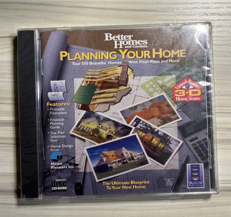 Better Homes and Gardens - Planning Your Home CD-ROM 1995 - 1997 NEW SEALED
