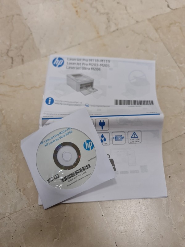 HP LASERJET PRO M203-M205 ULTRA M206 INSTALLATION CD SOFTWARE DRIVER + MANUAL