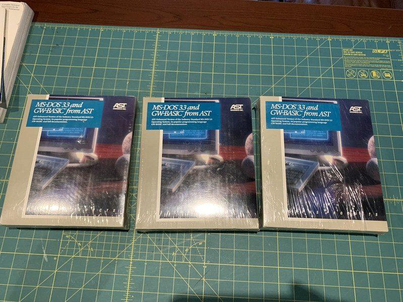 MS-DOS 3.3 and GW-BASIC from AST New OS Vintage Sealed