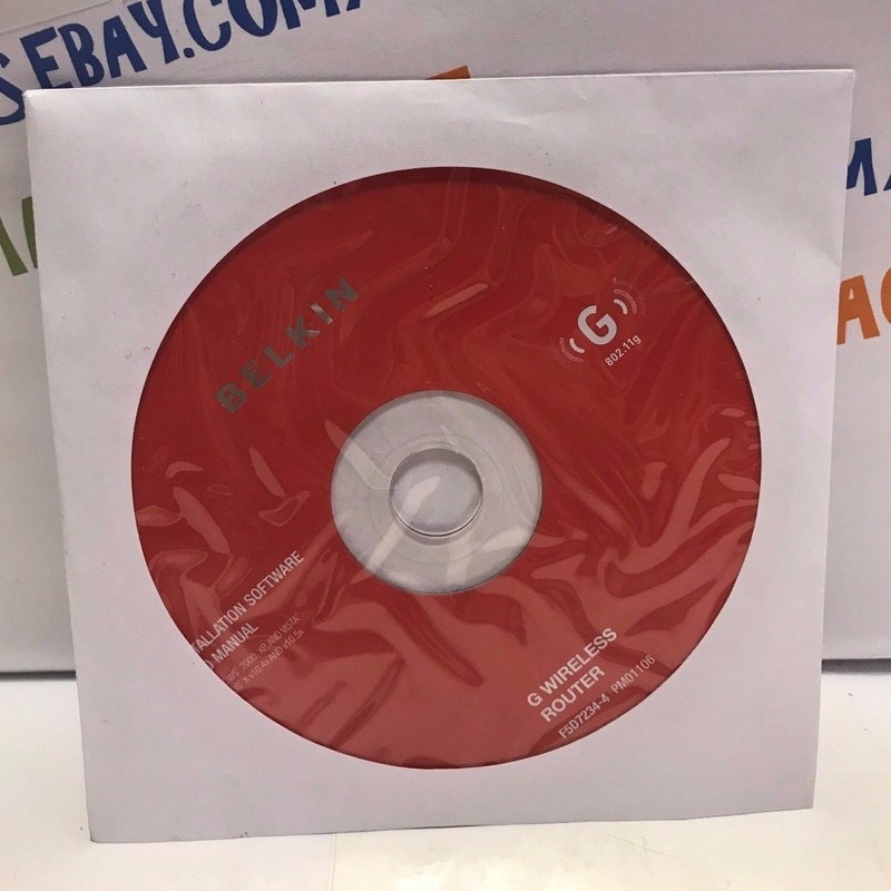 BELKIN INSTALLATION SOFTWARE G WIRELESS ROUTER CD LIKE NEW!