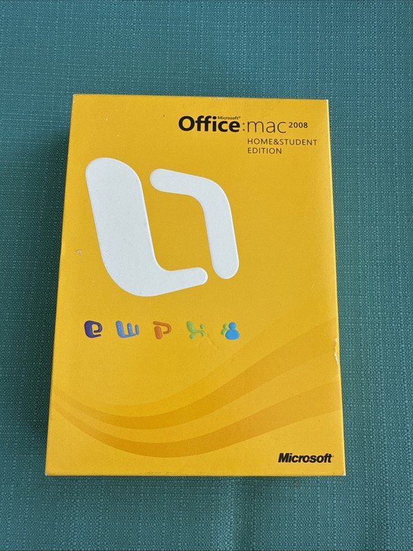 Microsoft Office Mac 2008 Home & Student Edition w/ Product Keys Software