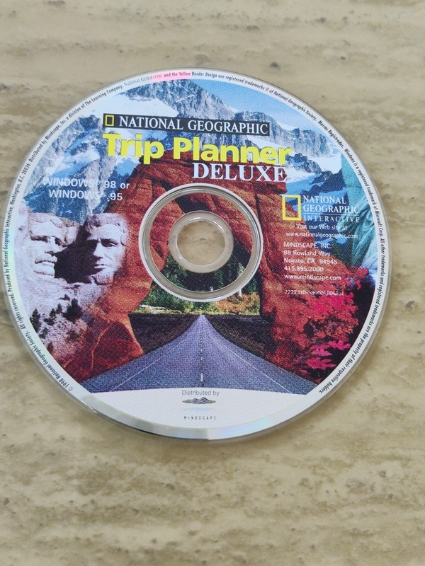 National Geographic Trip Planner Deluxe (PC, 1998, NO BOX)