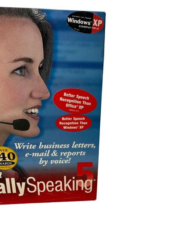 Dragon Naturally Speaking 5 Preferred- Point And Speak Headset- New- Sealed gallery
