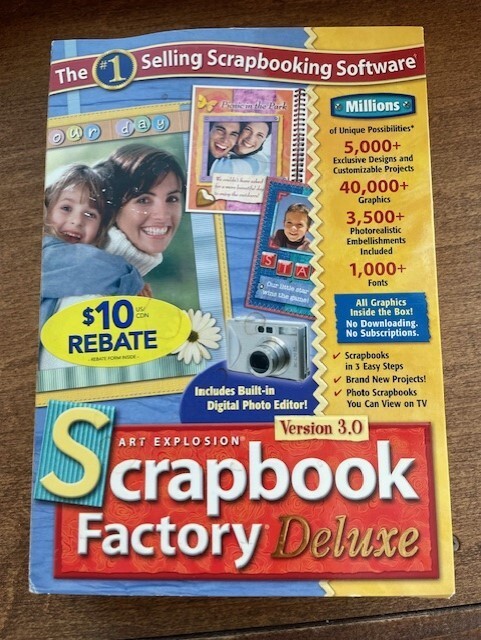 Scrapbook Factory Deluxe Version 3.0 for Windows Big Box Version