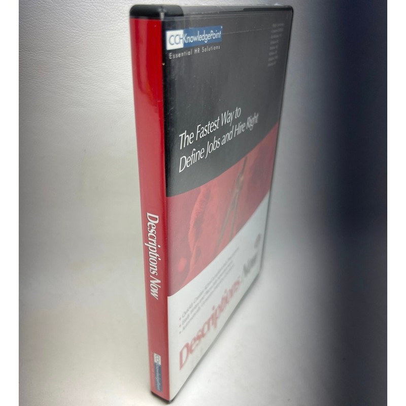 Descriptions Now! 5 PC CD Design Work Job Qualifications Human Resources Tool HR gallery