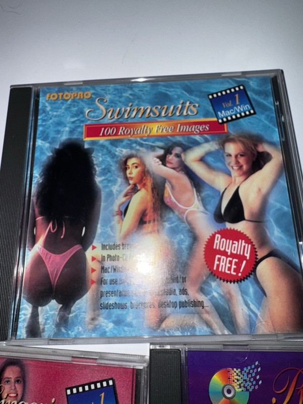 3 Swimsuits Lingerie 100 Royalty Free Images Vol 1 CDROM Mac Windows FotoPro gallery