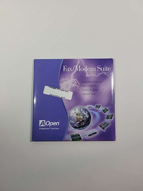 Vintage PC Software AOpen Fax/Modem Suite V 7.0 For Windows 95/98