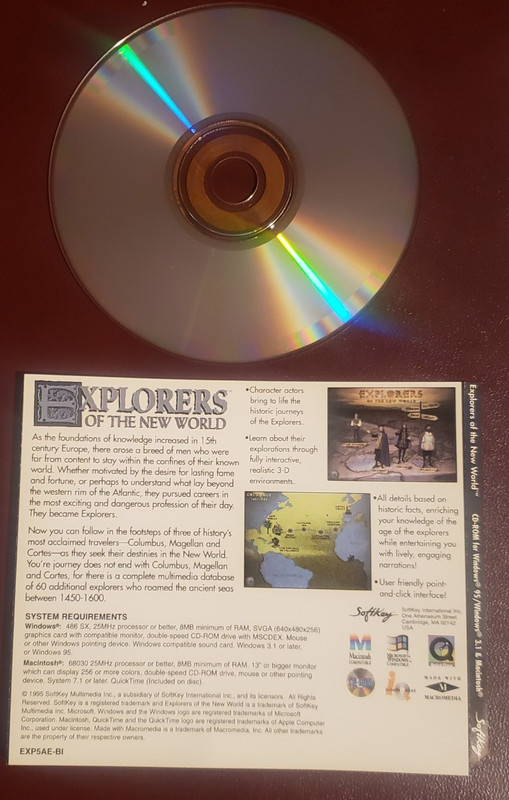 Explorers of the New World ~ CD-Rom Mac and Windows ~ 1995 gallery