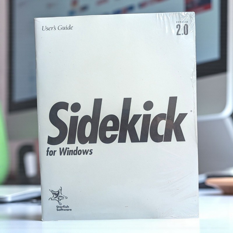Starfish Sidekick 2.0 desktop organizer. 1990s Windows software 3.1