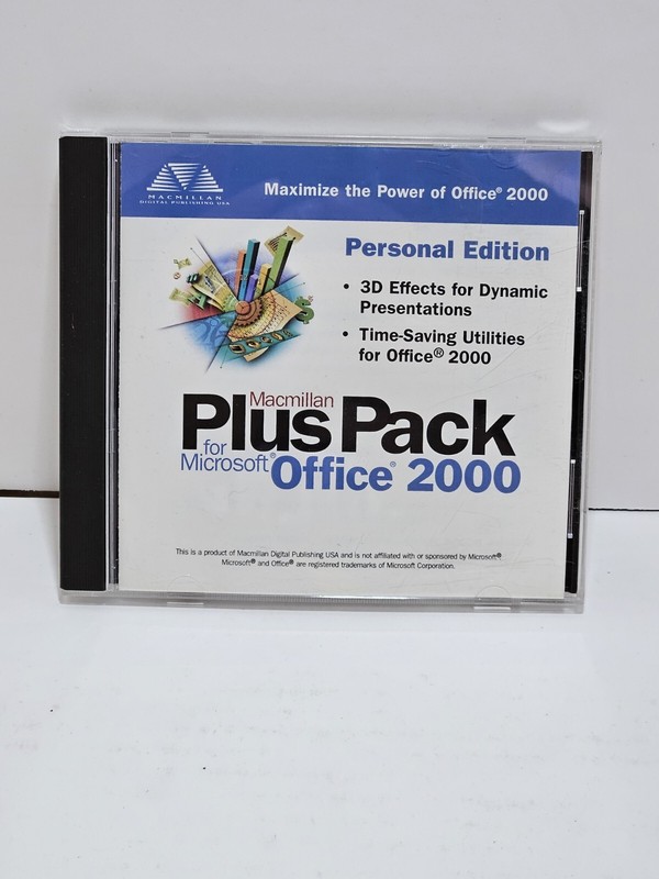 Macmillan Microsoft Office 2000, Plus Pack Windows 95, ,98, 2000, CD-ROM (1999)