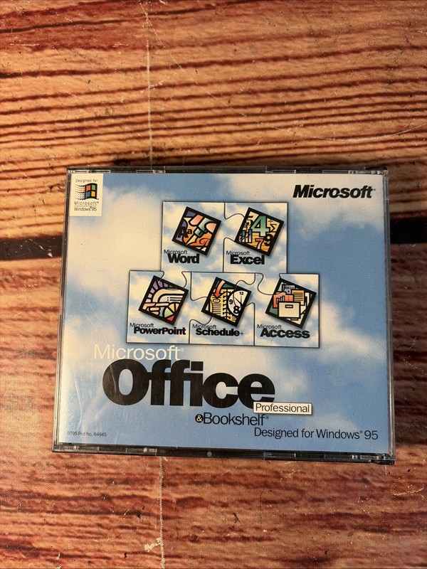 Microsoft Office 95 Professional 7.0 Access 95 PC 2CD Win95/98/Me/XP