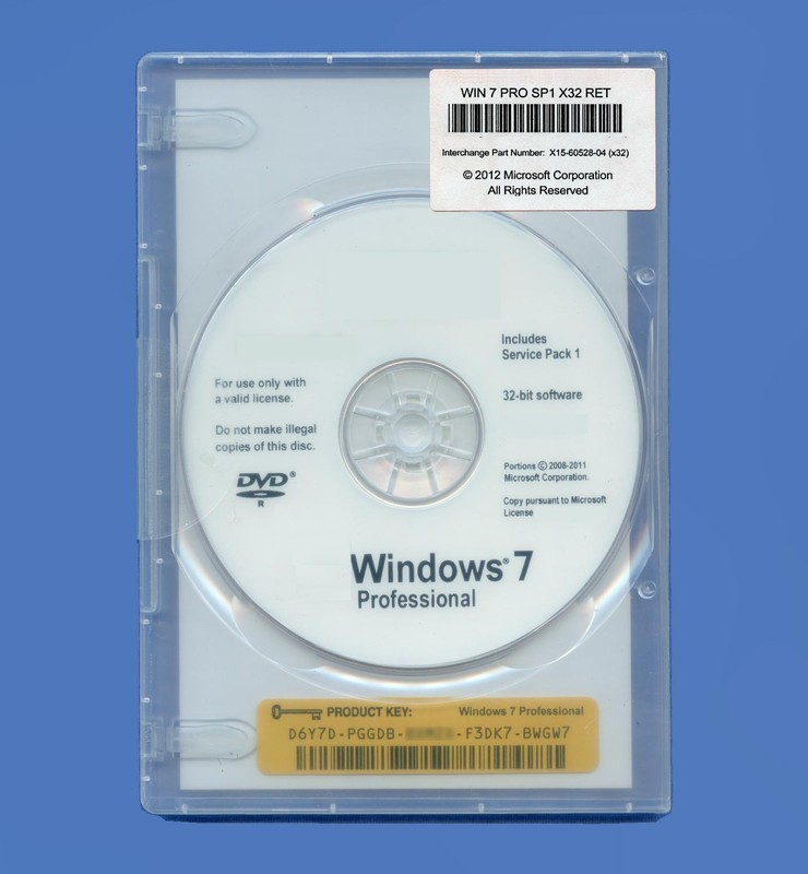 NEW Retail Windows 7 Professional 32 Bit Full Version SP1 DVD Disc & Product Key gallery
