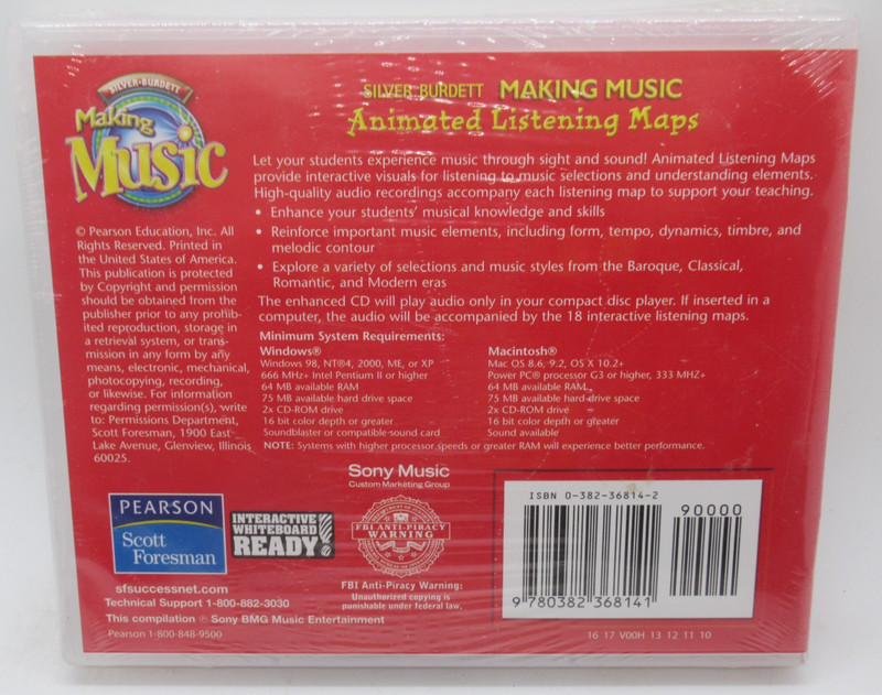 MAKING MUSIC - ANIMATED LISTENING MAPS ENHANCED AUDIO CD, WHITEBOARD READY gallery
