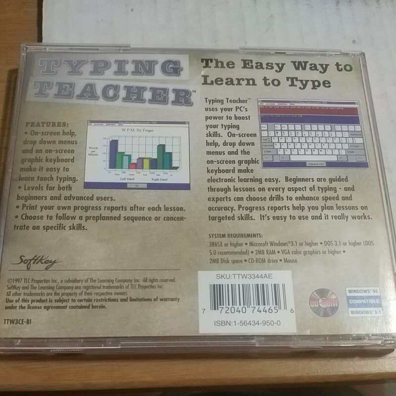 SoftKey Typing Teacher PC CD-ROM-1997-instructional gallery
