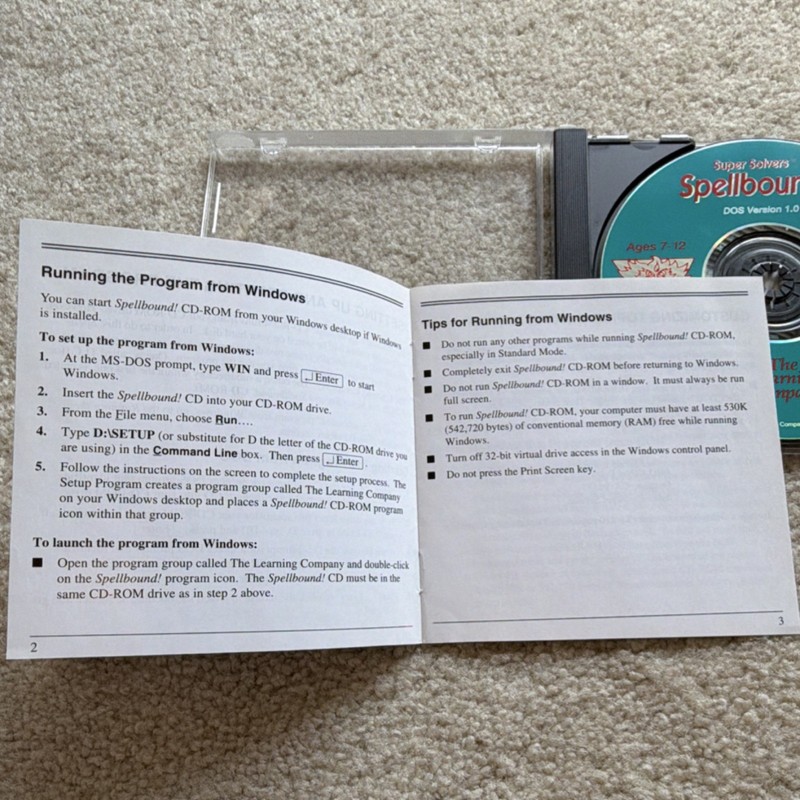 The Learning Company Super Solvers Spellbound CD-ROM MS-DOS Windows 3.1 Reading gallery