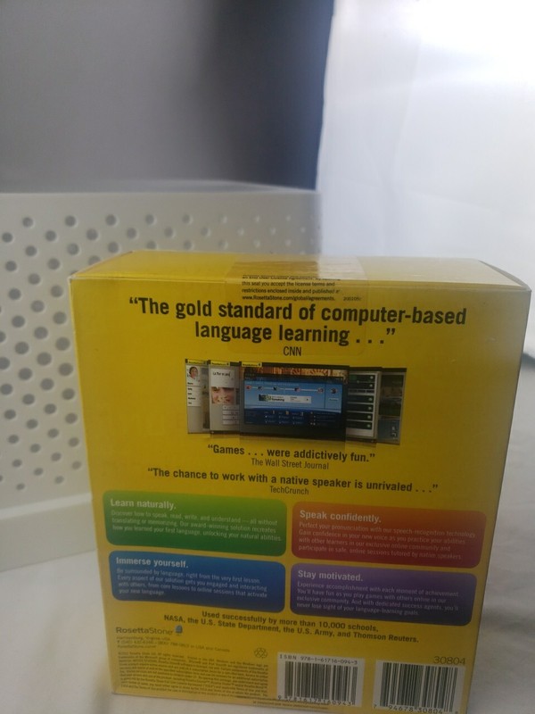 Rosetta Stone Spanish (Spain) Level 1-5 Set Originally New Sealed Rare gallery