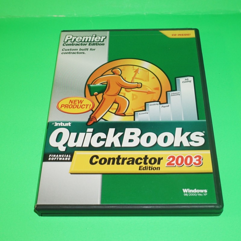 QuickBooks Premier 2003 Contractor Edition – NIB/EUC Legacy Software w/ Key Code