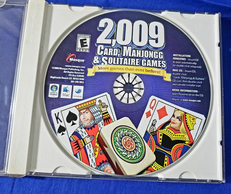 4x Vintage Computer CD Games Solitaire Mahjongg Card Games Brain Spa gallery