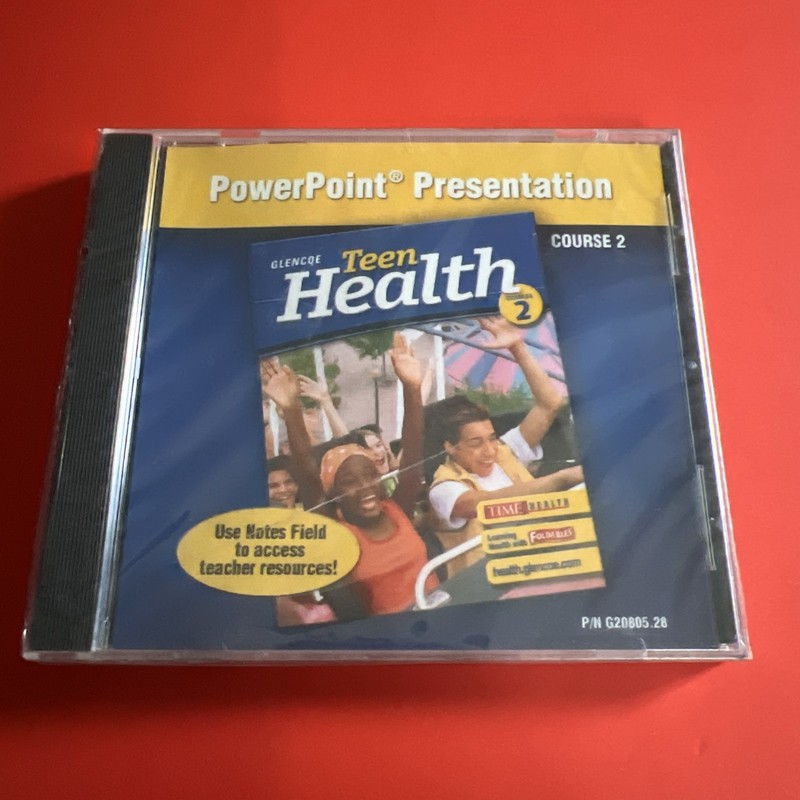 Glencoe Teen Health: PowerPoint Presentation Course 2 PC MAC CD teacher resource