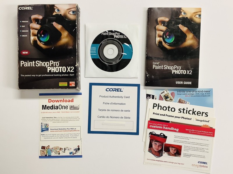 Corel Paint Shop Pro Photo X2 (Windows XP/Vista) With Serial Number (G)