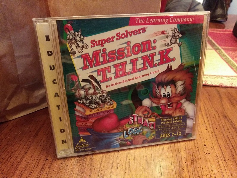 Mission THINK PC Game CD Thinking Skills, Problem Solving, Educational 7-12 yrs.