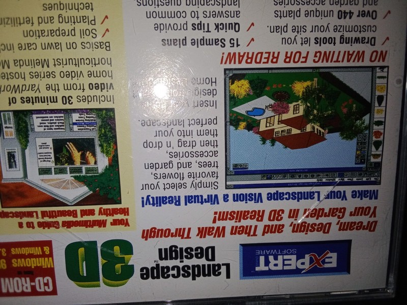 Vintage Expert Landscape Designs 3D For Windows 95 & Windows 3.1 Open Box gallery