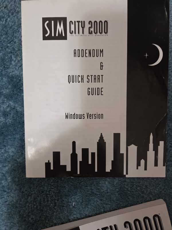Sim City 2000 Big Box IBM Windows PC Game CD & 3.5" Floppy 1993 Software gallery