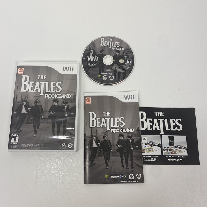 The Beatles Rock Band (Nintendo Wii, 2009) Complete Tested