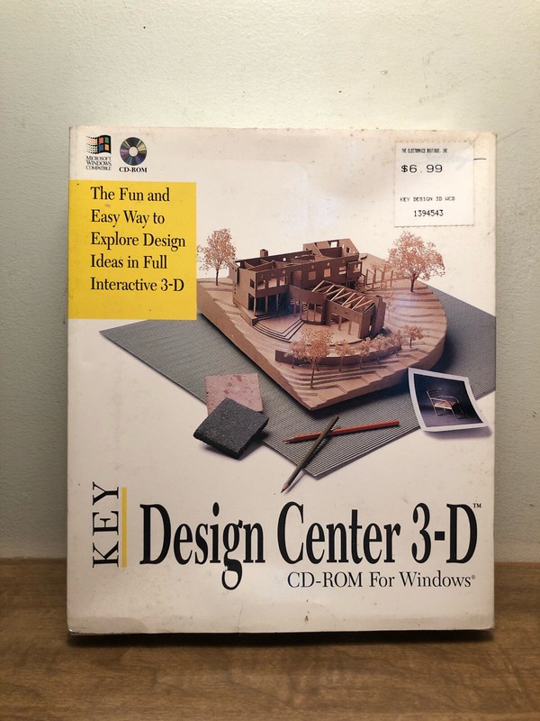 Key Design Center 3-D (PC, 1995) New & Sealed
