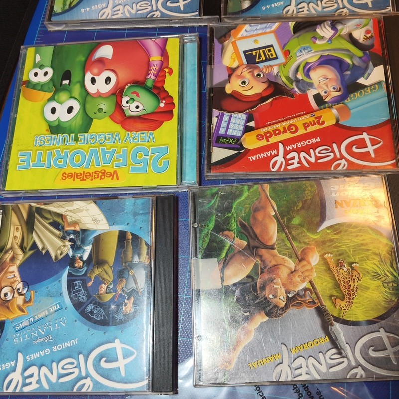 Lot Of 8 Vintage Software CDs Kids/Learning/Disney Pixar Toy Story Tarzan gallery