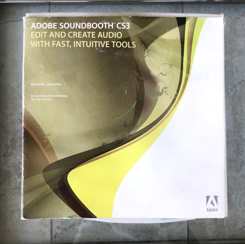 Adobe SOUNDBOOTH CS3 (Education Edition) for Mac w/Serial Number