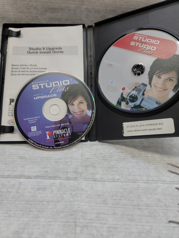 Pinnacle Studio Plus Version 9 Upgrade - 2 Disks+ MANUAL + CODE gallery