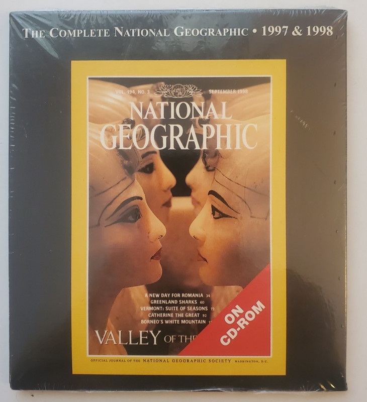 The Complete National Geographic 1997 & 1998 (CD-ROM) Windows 95/98, New Sealed