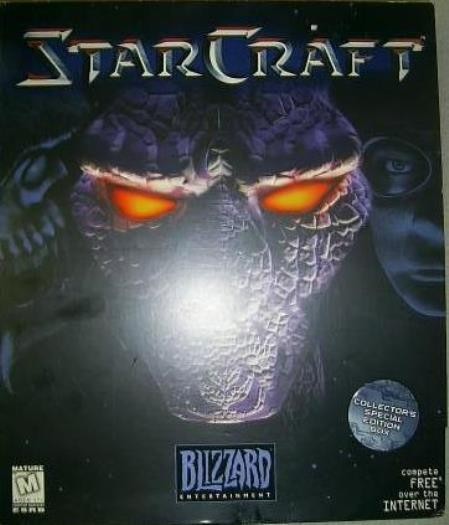 StarCraft Collector’s Box w/ Manual PC CD real time strategy space game! BIG BOX