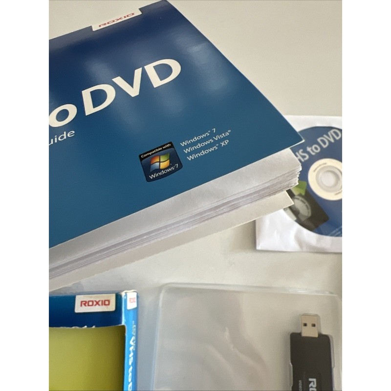 Roxio VHS to DVD for Windows Create DVD Movies from VHS Hi8 V8 OPEN BOX READ gallery