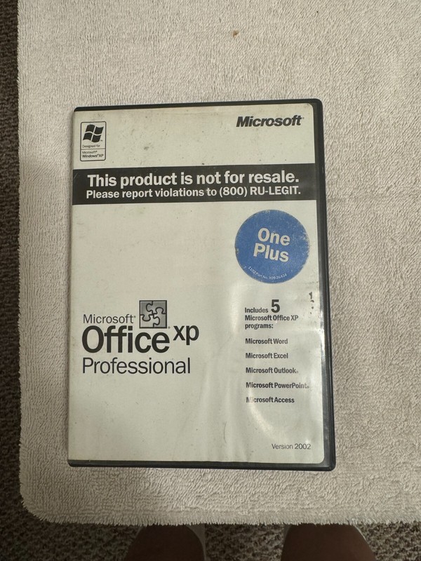 Microsoft Office XP Professional Version 2002