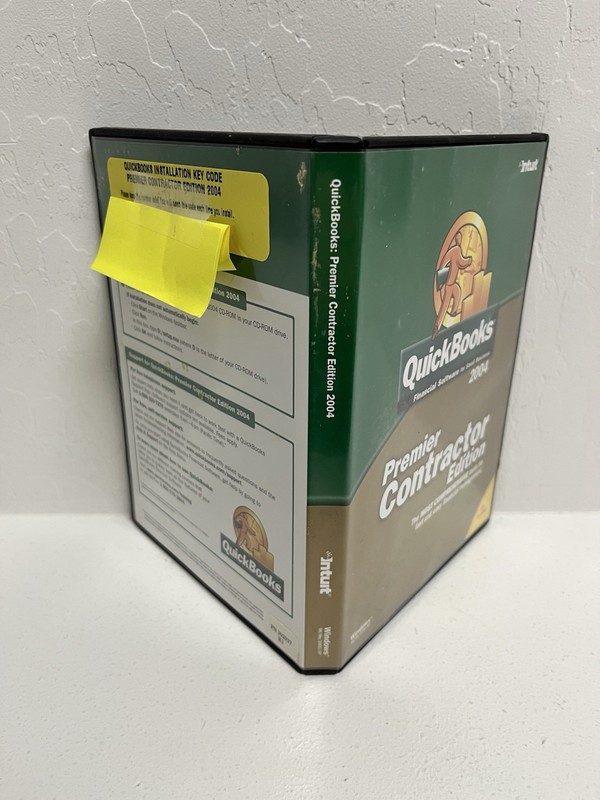 Intuit Quickbooks 2004 Premier Contractor Edition Complete w/Key Code Windows gallery