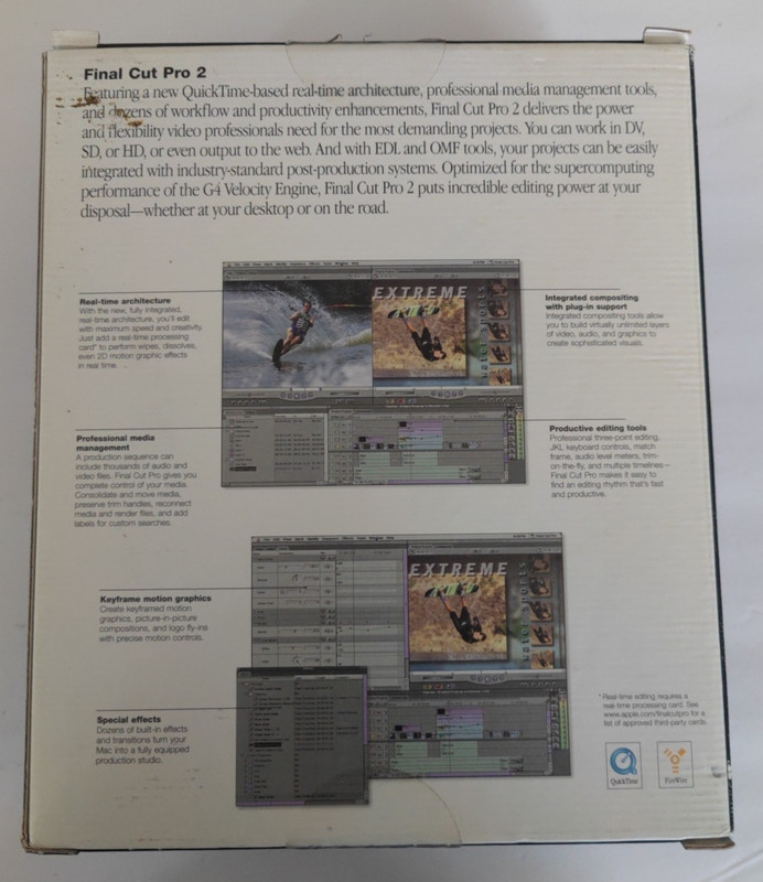 Apple Final Cut Pro 2 RETAIL (M8179Z/A) w/ License gallery