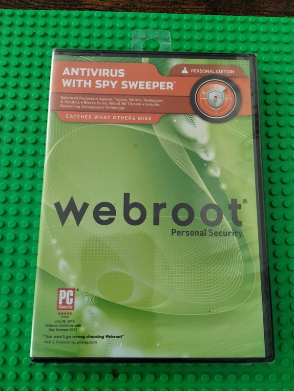 NEW 2011 Webroot Antivirus with Spy Sweeper (PC, Personal Edition) Sealed
