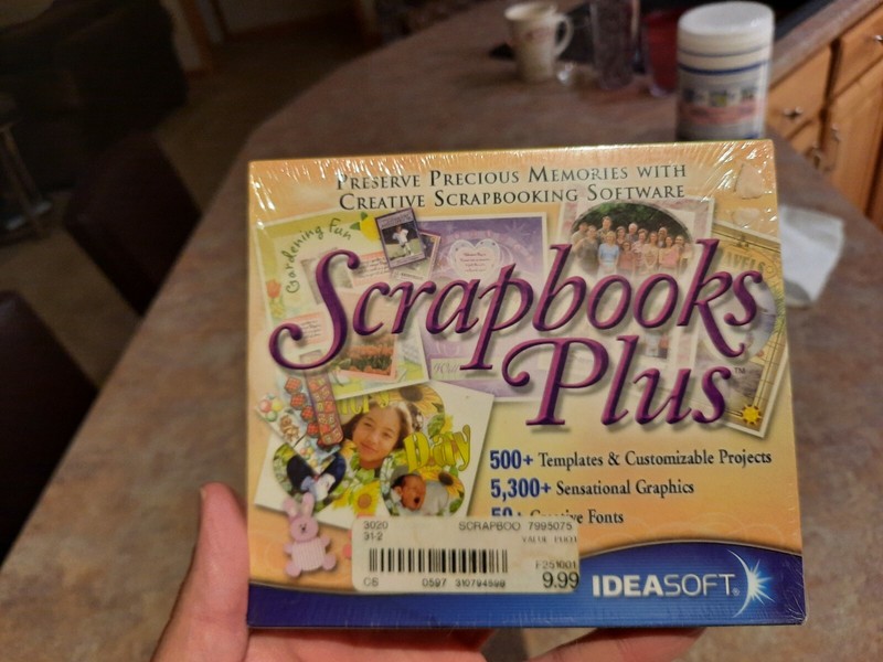 Ideasoft Scrapbooks Plus 2004 Brand New Sealed Creaft Junk Journal PC Software