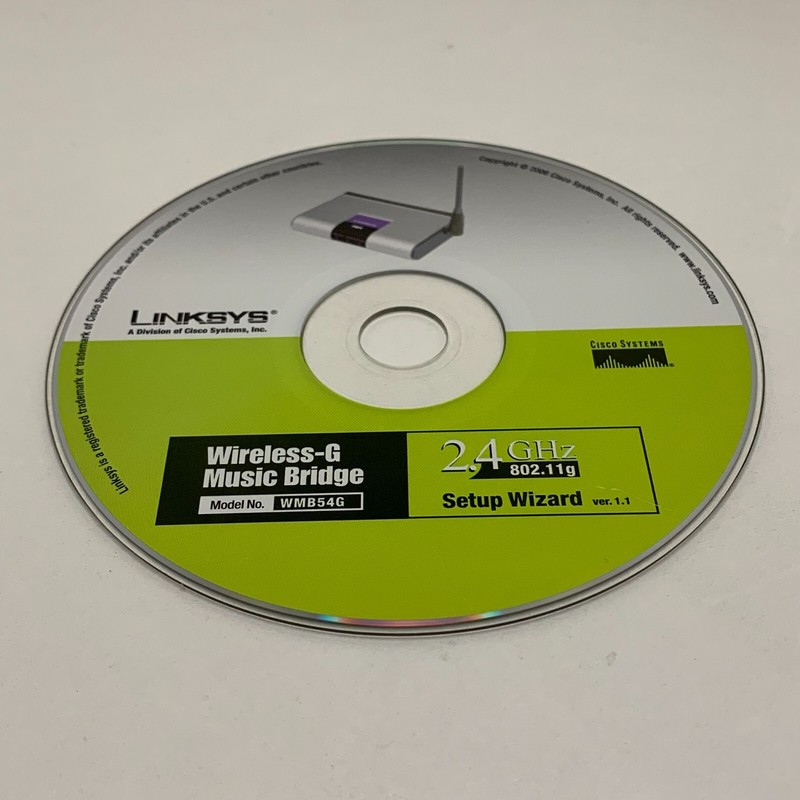 Linksys 2.4 GHz Wireless And Broadband PC Software- DISC ONLY-