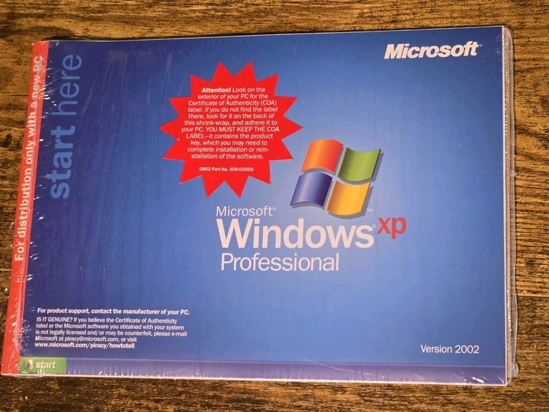Microsoft Windows XP Professional SP1a + License 🔑