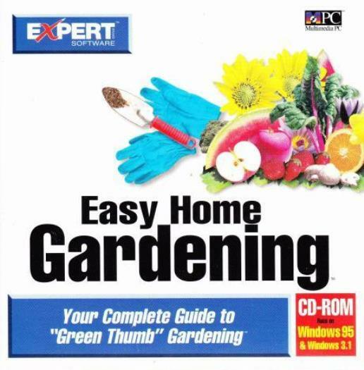 Easy Home Gardening PC CD planning planting harvesting care tips vegetables