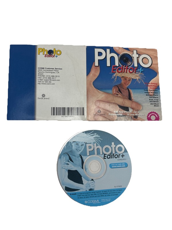 Cosmi Photo Editor PC CD-ROM Swift Windows 95/98/Me/2000
