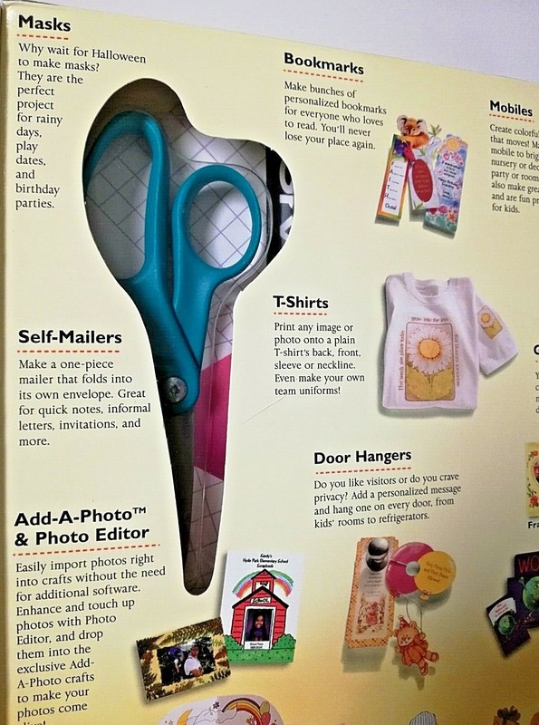 American Greetings Crafts! PC Software Personalize Print Template w/ Scissor NIB gallery